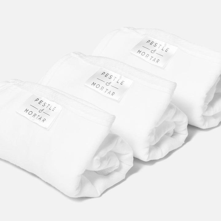 Double Sided Face Cloths - Pack of 3